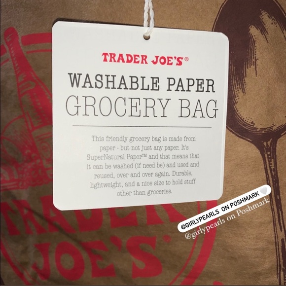Trader Joe’s Bag Washable Reusable Paper - Picture 7 of 15